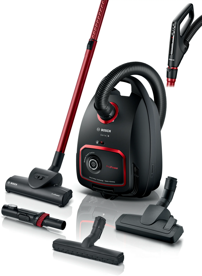 Bosch BGL6POW1 Toz torbalı Süpürge ProPower Siyah