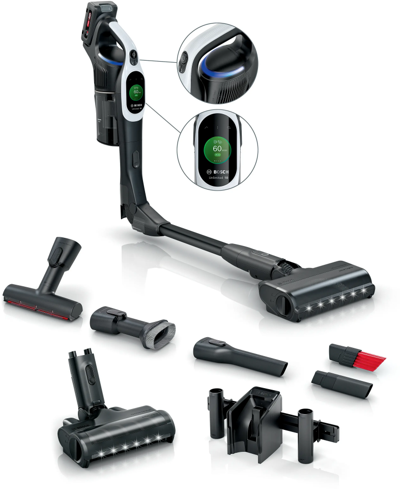 Bosch BCS1041WAC Şarjlı Süpürge Unlimited 10 Beyaz