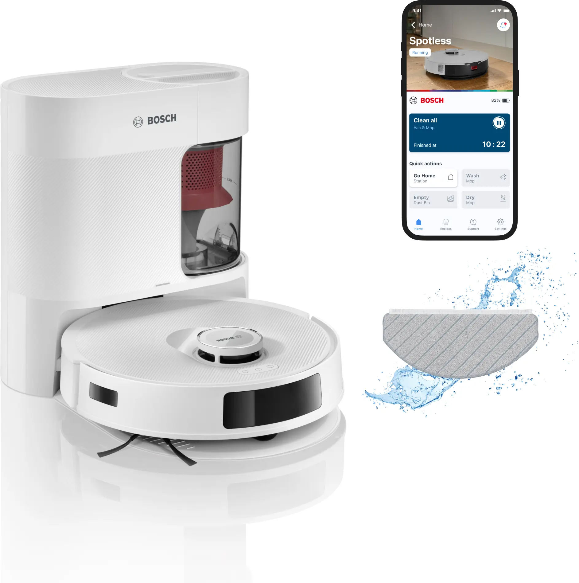 Bosch BCRD2W Robot Süpürge Spotless Advanced +