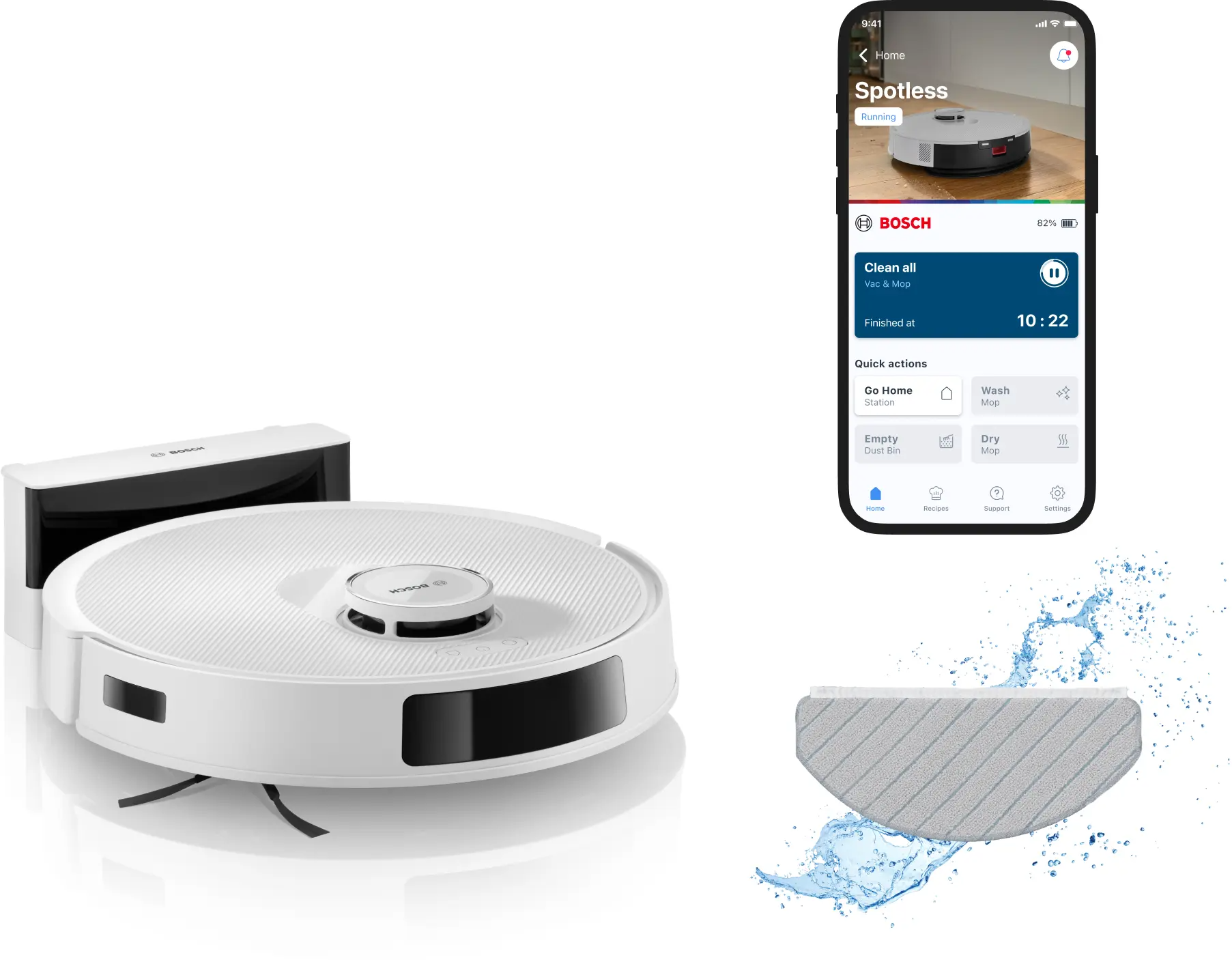 Bosch BCRC2W Robot Süpürge Spotless Advanced