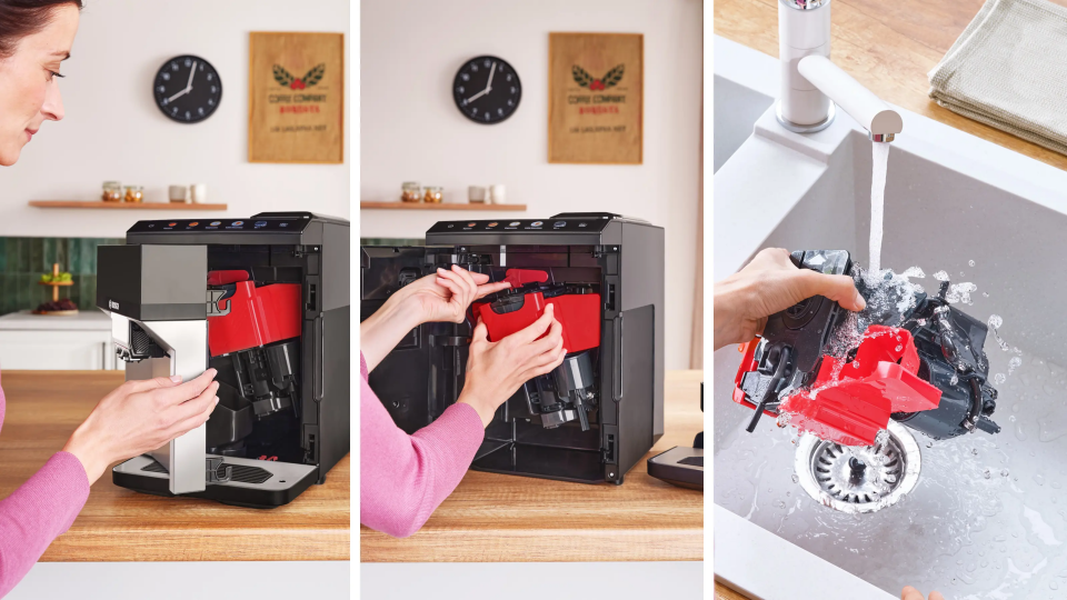 Bosch TPE40307 Tam Otomatik Kahve Makinesi VeroCafe Metalik inoks gümüş, Piyano siyah