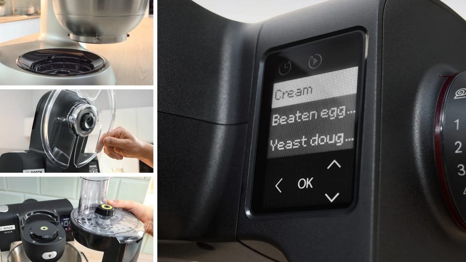 Bosch MUMS6ZS00 Mutfak Makinesi 1600 W Siyah, Paslanmaz çelik