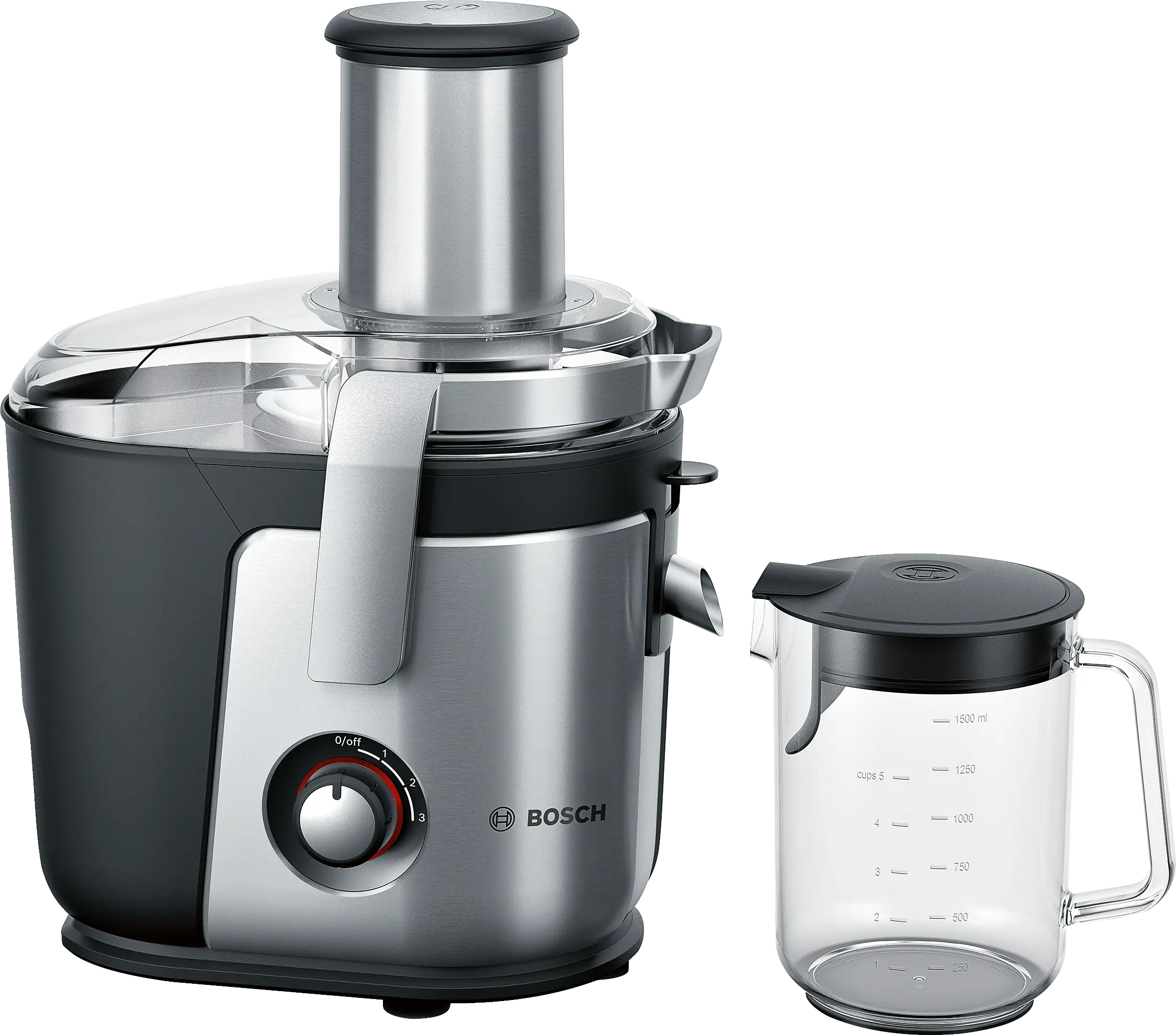Bosch MES4010 VitaJuice Geleneksel Katı Meyve Sıkacağı VitaJuice 4 1200 W Gümüş, Siyah