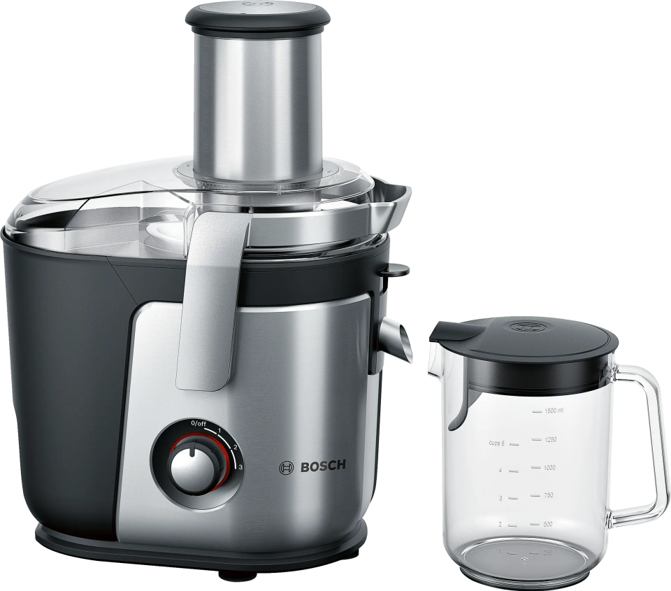 Bosch MES4010 VitaJuice Geleneksel Katı Meyve Sıkacağı VitaJuice 4 1200 W Gümüş, Siyah