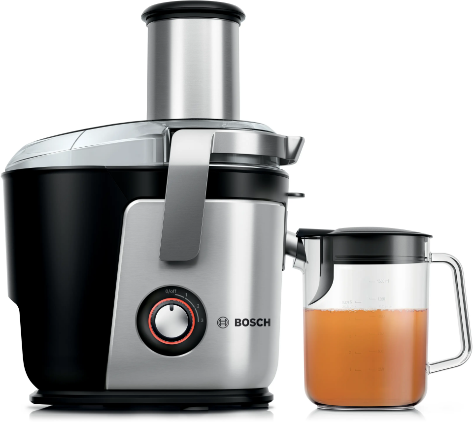 Bosch MES4010 VitaJuice Geleneksel Katı Meyve Sıkacağı VitaJuice 4 1200 W Gümüş, Siyah