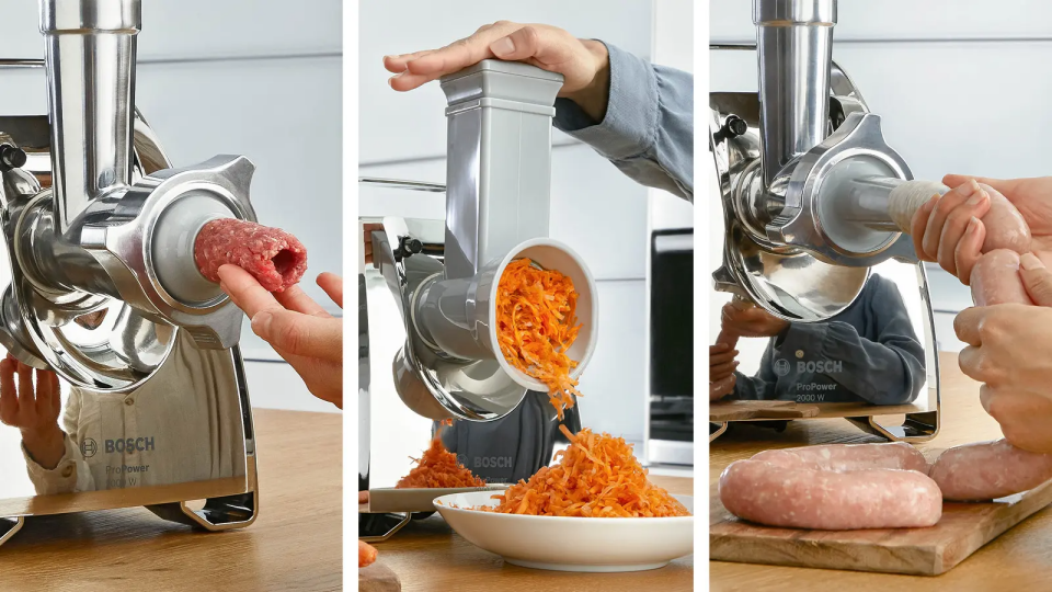 Bosch MFW67440 Kıyma Makinesi ProPower 2000 W Siyah, Krom
