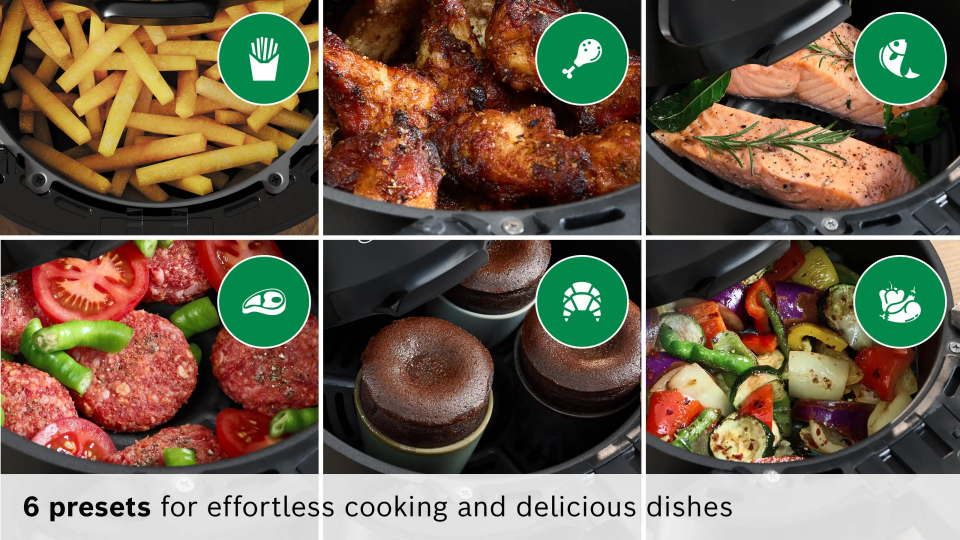 Bosch MAF240B0 Sıcak Hava Fritözü Siyah