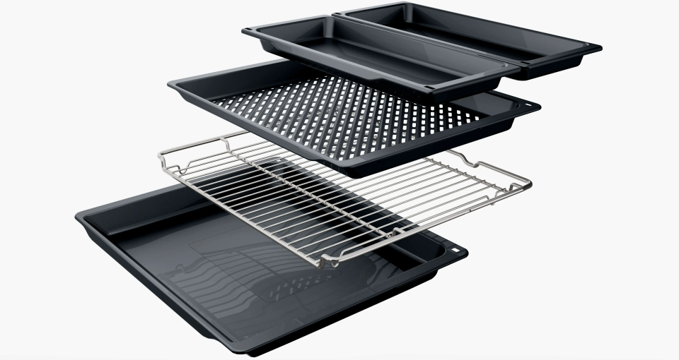 Bosch HJG852YT0T Ankastre Fırın 60 x 60 cm Mat siyah