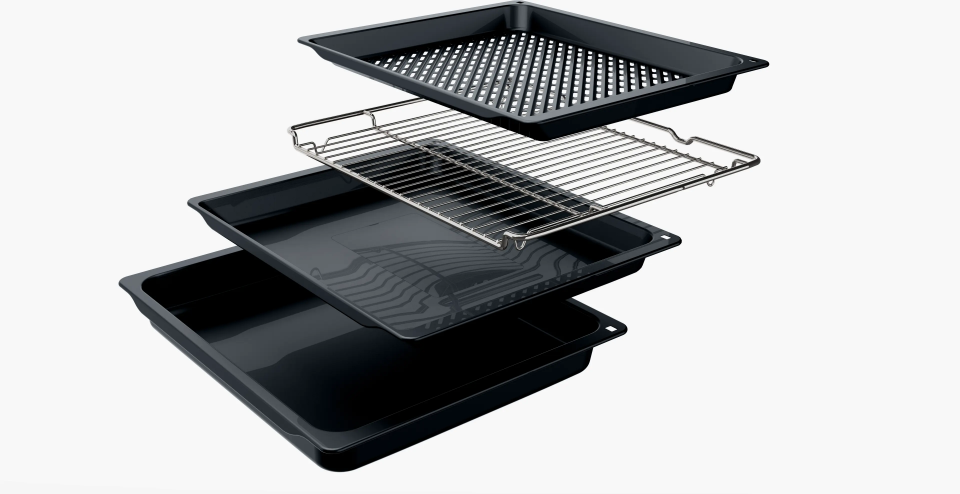 Bosch HUA736EG0T Buhar Destekli Ankastre Fırın 60 x 60 cm Black Inox