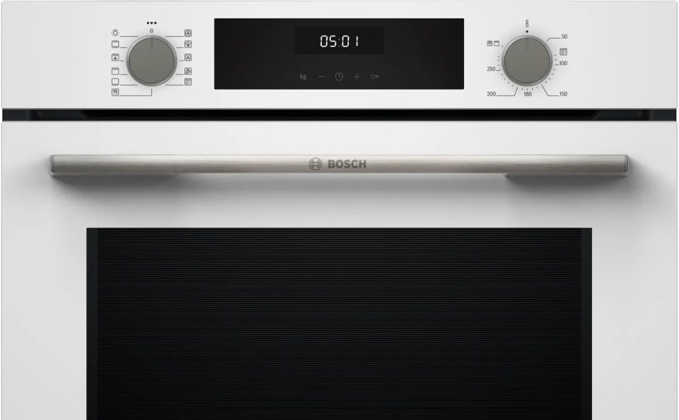 Bosch HUA717BV0T Buhar Destekli Ankastre Fırın 60 x 60 cm Beyaz