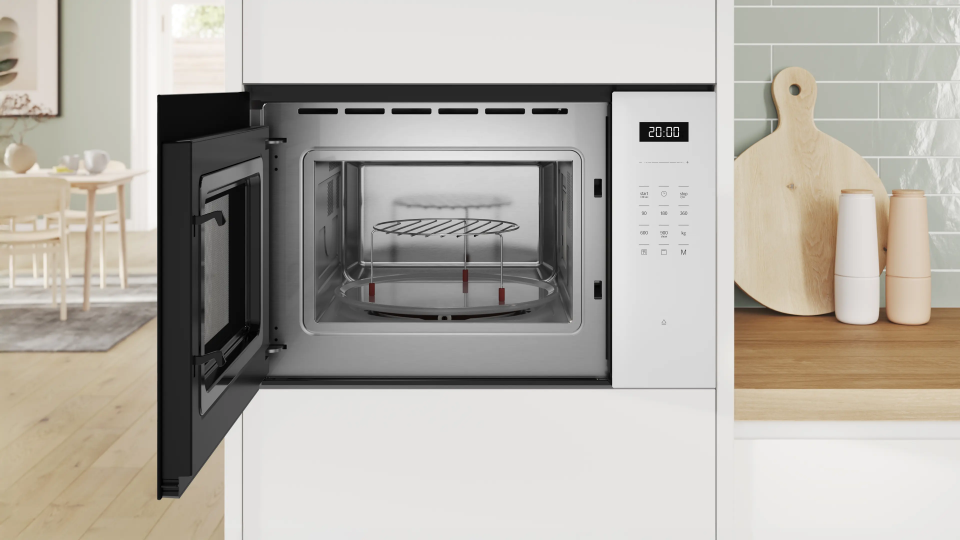 Bsch BEL554MW2 Ankastre Mikrodalga, Izgara Fonksiyonlu 59 x 38 cm Beyaz