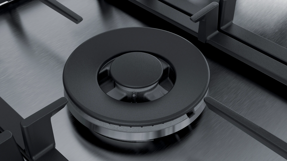 Bosch PCQ7A5M90 Gazlı Ocak 75 cm Paslanmaz çelik