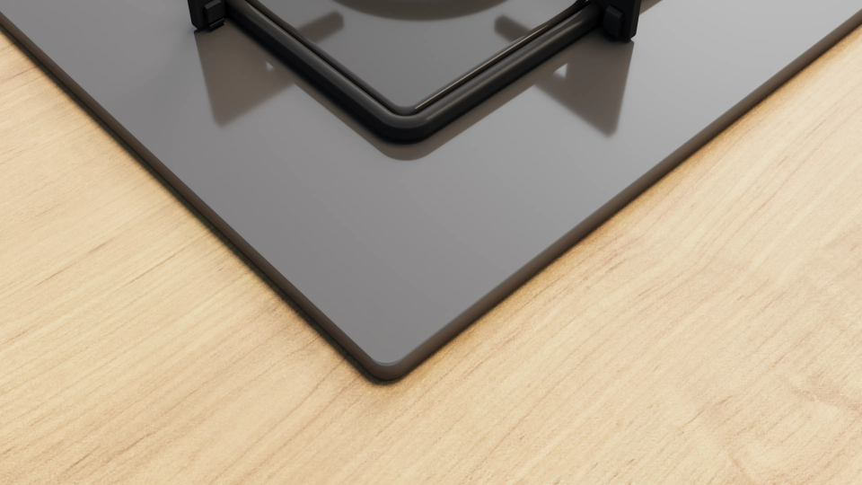 Bosch POP7C9P31L Gazlı Ocak 67 cm Sert cam, Antrasit gri