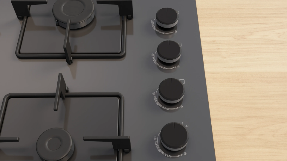 Bosch POP6C9P3OO Gazlı Ocak 60 cm Sert cam, Antrasit gri
