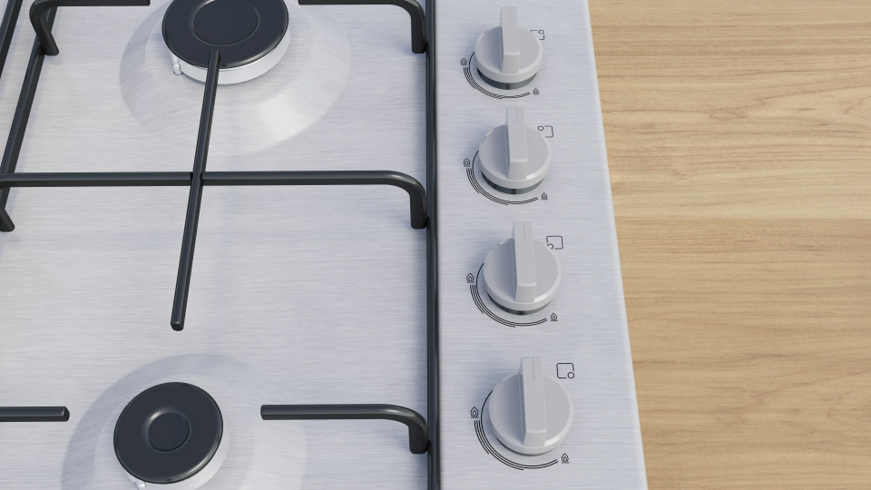 Bosch PBP6C5K80O Gazlı Ocak 60 cm Paslanmaz çelik