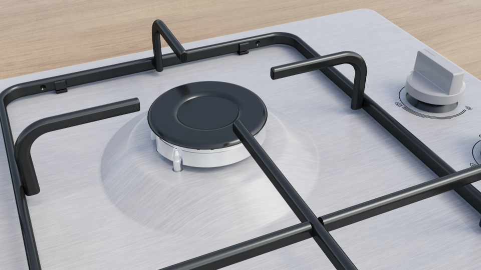 Bosch PBP6C5K80O Gazlı Ocak 60 cm Paslanmaz çelik