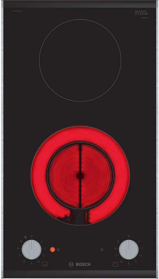 Bosch PKF375CA2E Elektrikli Domino Ocak 30 cm Çerçeveli Montaj