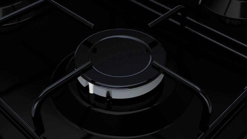 Bosch PBP6C6B82O Gazlı Ocak 60 cm Emaye, Siyah