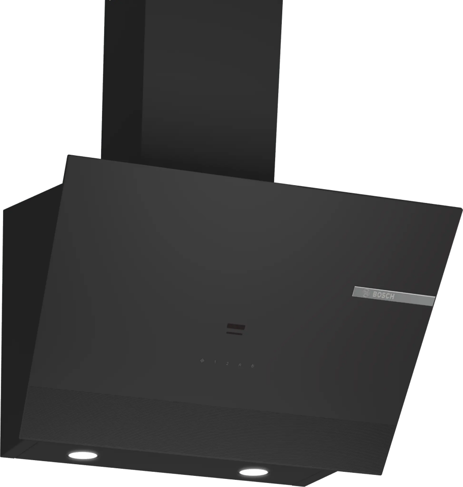 Bosch DWK67PJ60T Duvar Tipi Davlumbaz 60 cm Siyah Cam, Siyah