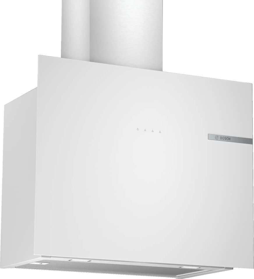 Bosch DWF65AJ20T Duvar Tipi Davlumbaz 60 cm Beyaz Cam Yüzey, Beyaz