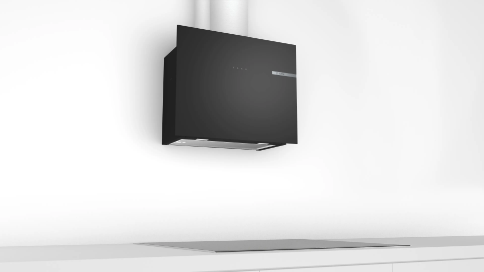 Bosch DWF65AJ60T  Duvar Tipi Davlumbaz 60 cm Siyah Cam, Siyah