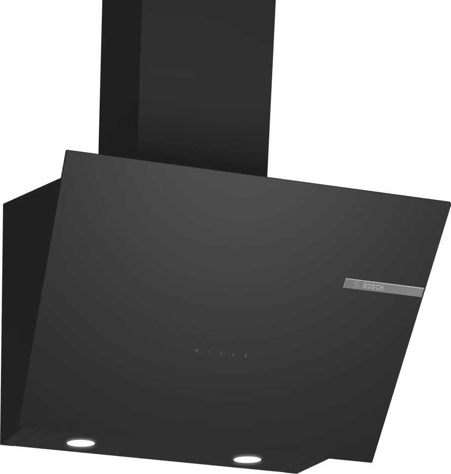 Bosch DWK66PJ60T Duvar Tipi Davlumbaz 60 cm Siyah Cam, Siyah