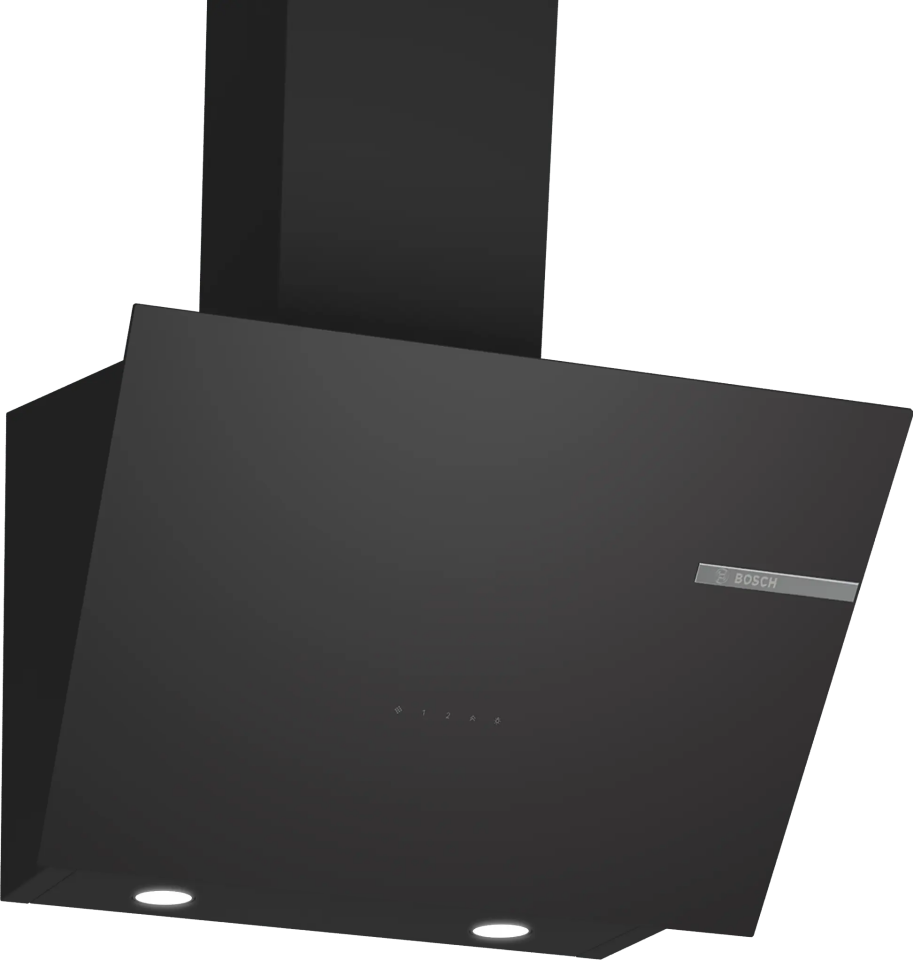 Bosch DWK66PJ60T Duvar Tipi Davlumbaz 60 cm Siyah Cam, Siyah