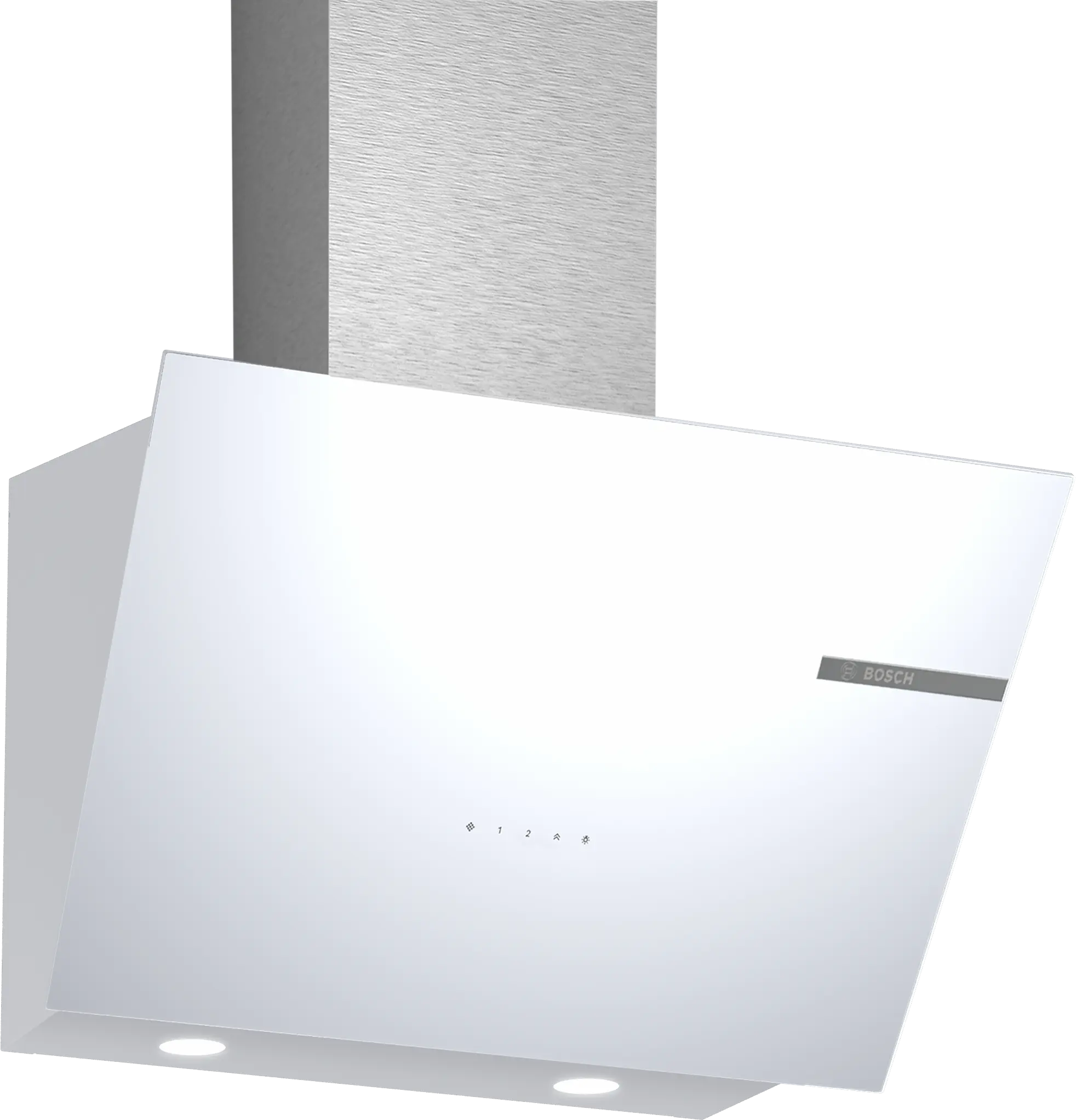 Bosch DWK66PJ20T Duvar Tipi Davlumbaz 60 cm Beyaz Cam Yüzey, Beyaz