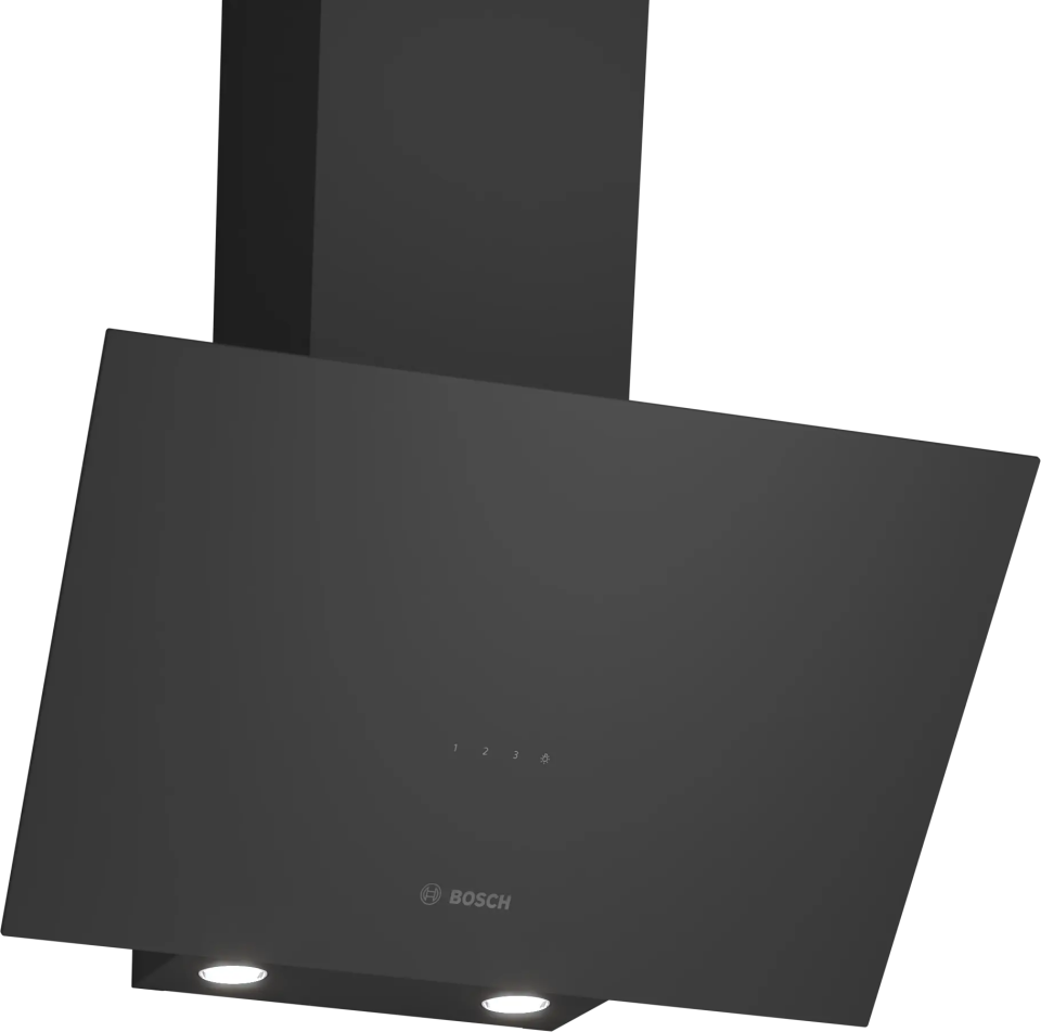 Bosch DWK64PJ60T Duvar Tipi Davlumbaz 60 cm Siyah Cam, Siyah