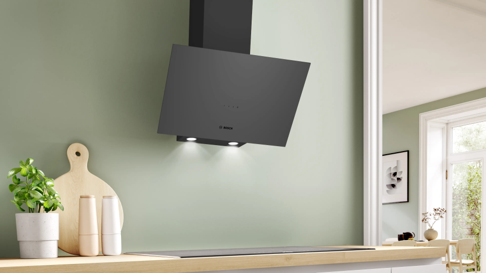 Bosch DWK64PJ70T   Duvar Tipi Davlumbaz 60 cm , Gri