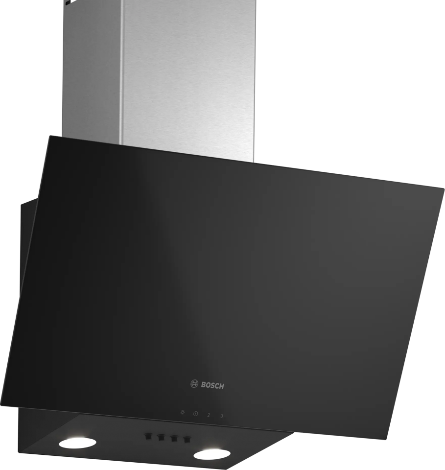 Bosch DWK63PJ61T Duvar Tipi Davlumbaz 60 cm Siyah Cam, Siyah