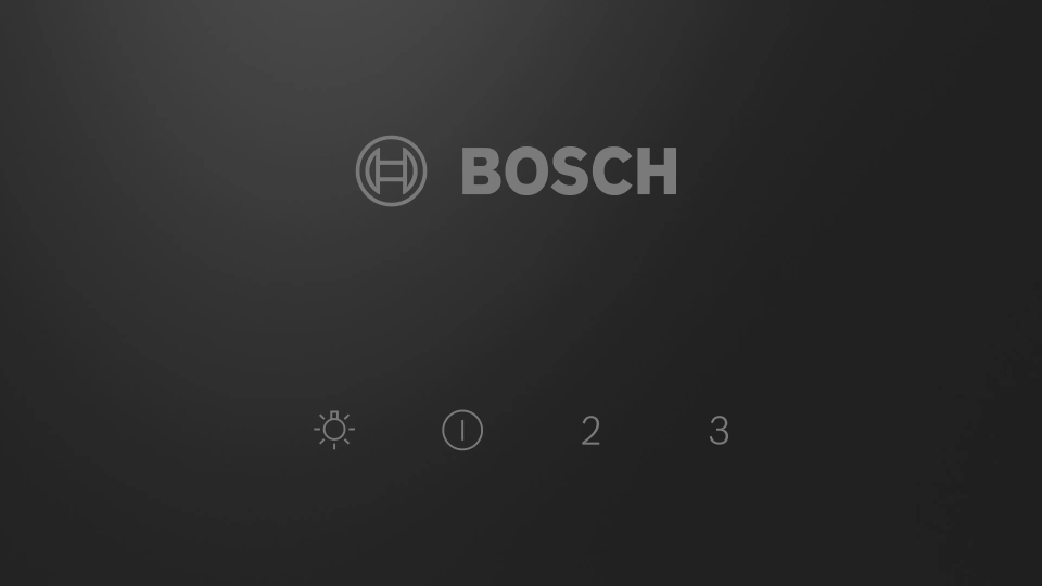 Bosch DWK63PJ60T Duvar Tipi Davlumbaz 60 cm Siyah Cam, Siyah