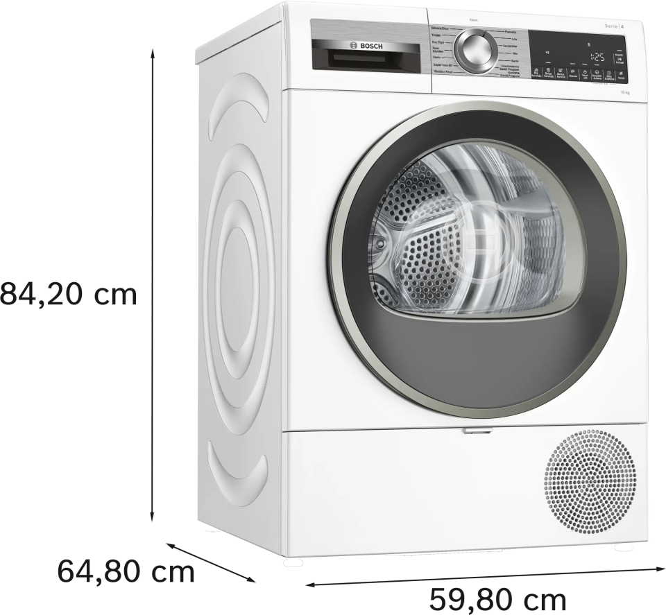 Bosch WQG25201TR Isı Pompalı Kurutma Makinesi 10 kg